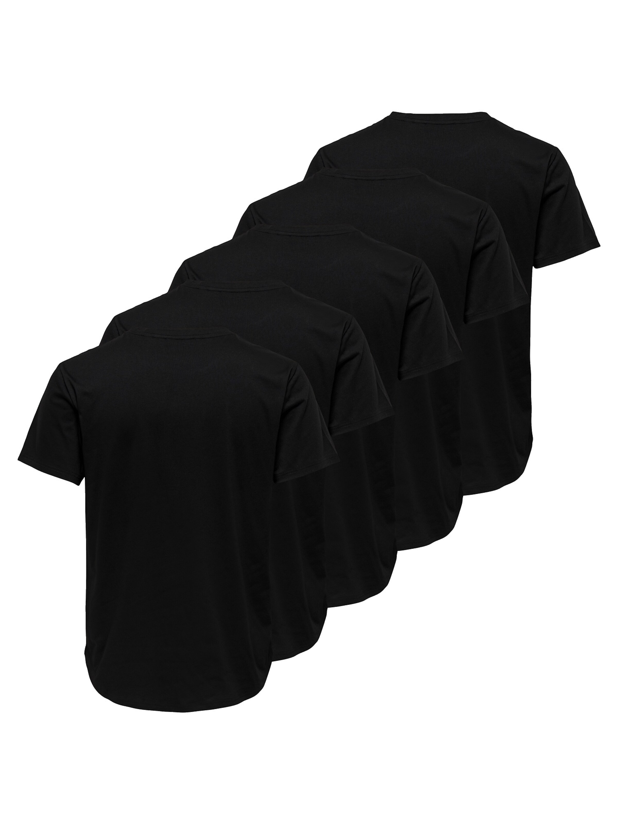 Only & Sons Shirt 'Jeff Longy' in Zwart