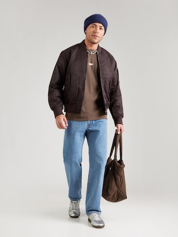 HUGO Shirt 'Nalono' in Brown