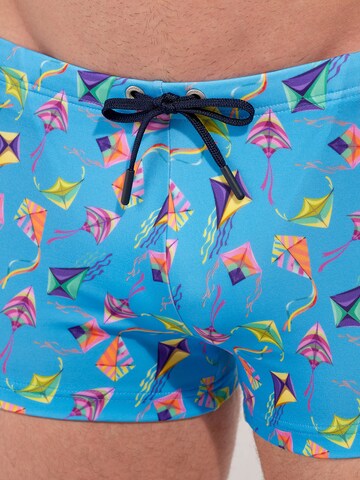 Shorts de bain ' Swim Shorts Lido ' HOM en bleu