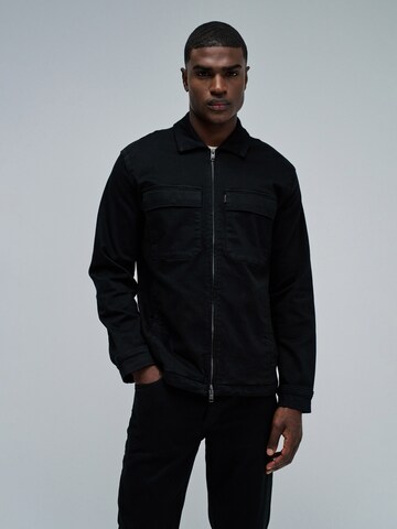 Salsa Jeans Regular Fit Hemd in Schwarz: Vorderseite