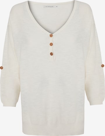 TATUUM Collegepaita 'Lila' värissä valkoinen: etupuoli