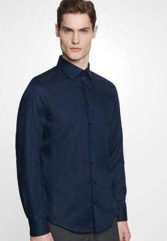 Coupe slim Chemise business SEIDENSTICKER en bleu