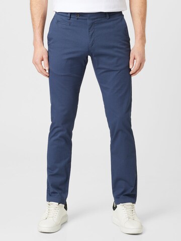 Regular Pantalon chino bugatti en bleu : devant
