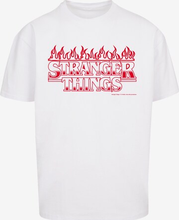 T-Shirt 'Stranger Things Netflix TV Series' F4NT4STIC en blanc : devant