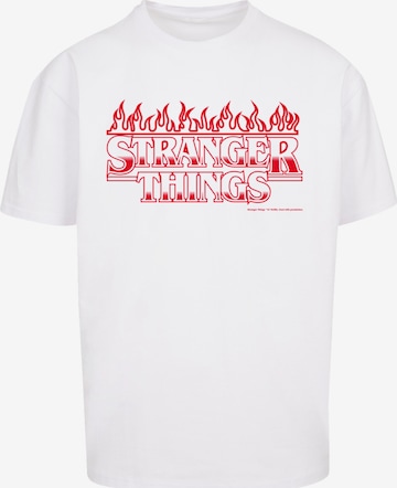 T-Shirt 'Stranger Things Netflix TV Series' F4NT4STIC en blanc : devant