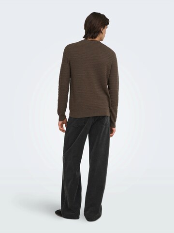 Only & Sons - Jersey 'ONSLoui' en marrón