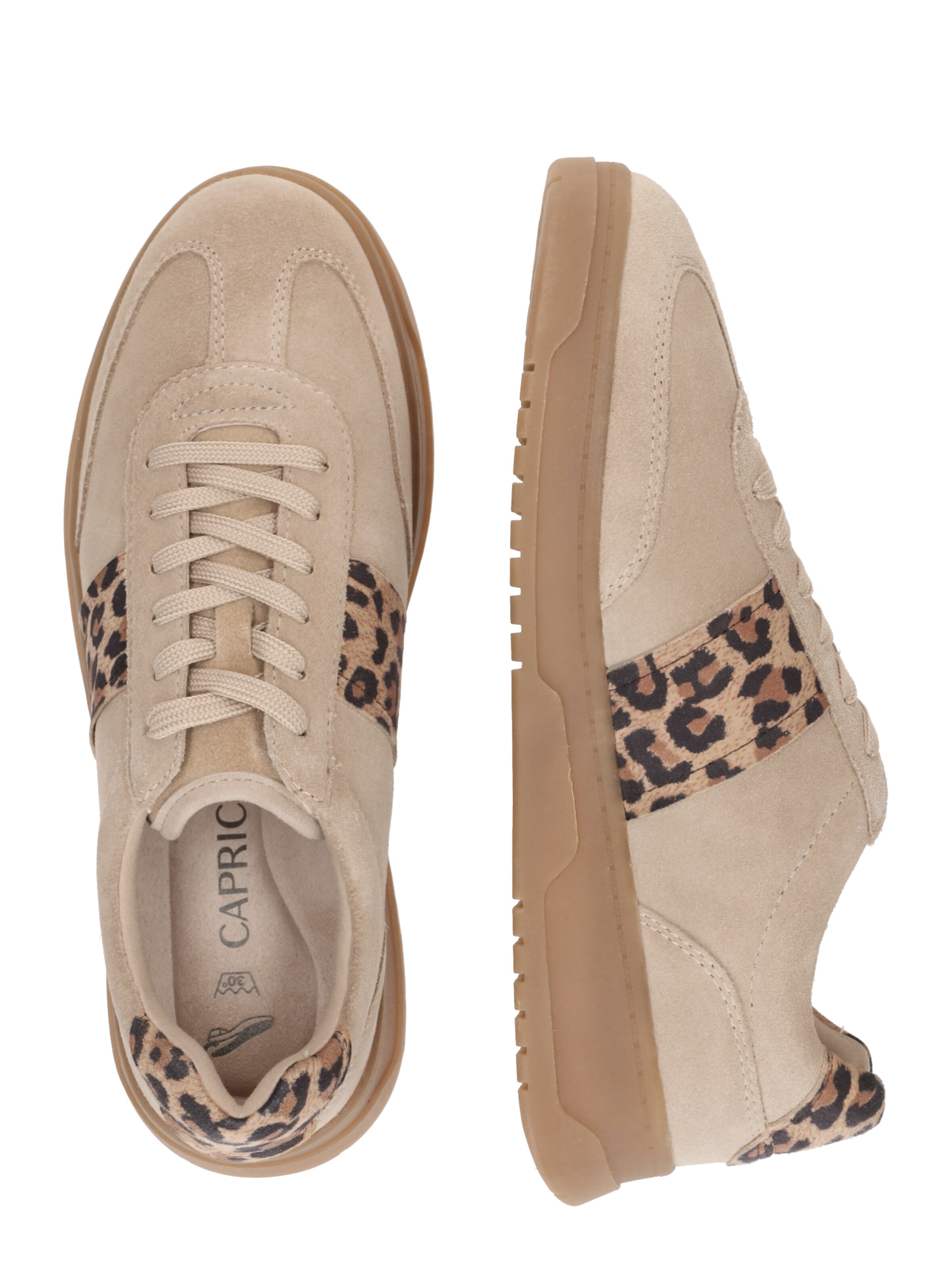 CAPRICE Rövid szárú sportcipők 'FAYE' - bézs