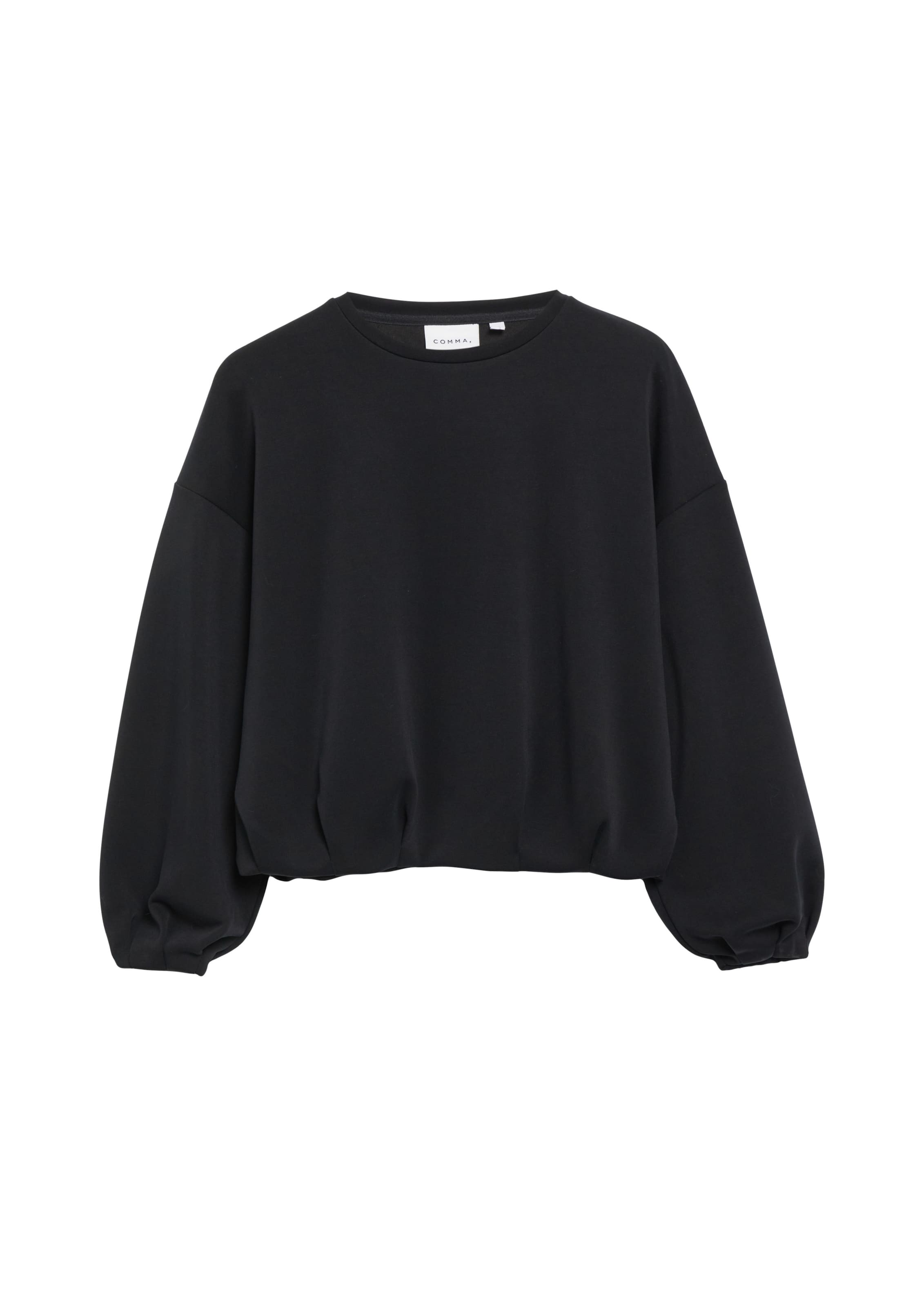 COMMA Sweatshirt in Zwart: voorkant