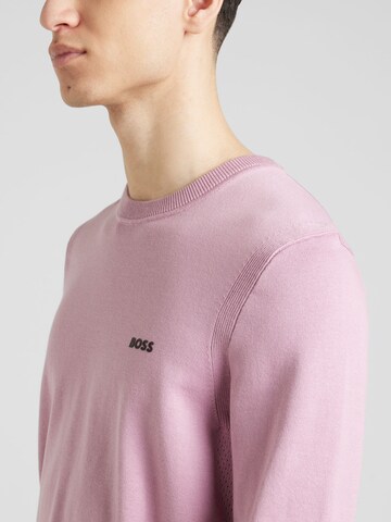 BOSS Sweater 'Ever' in Purple