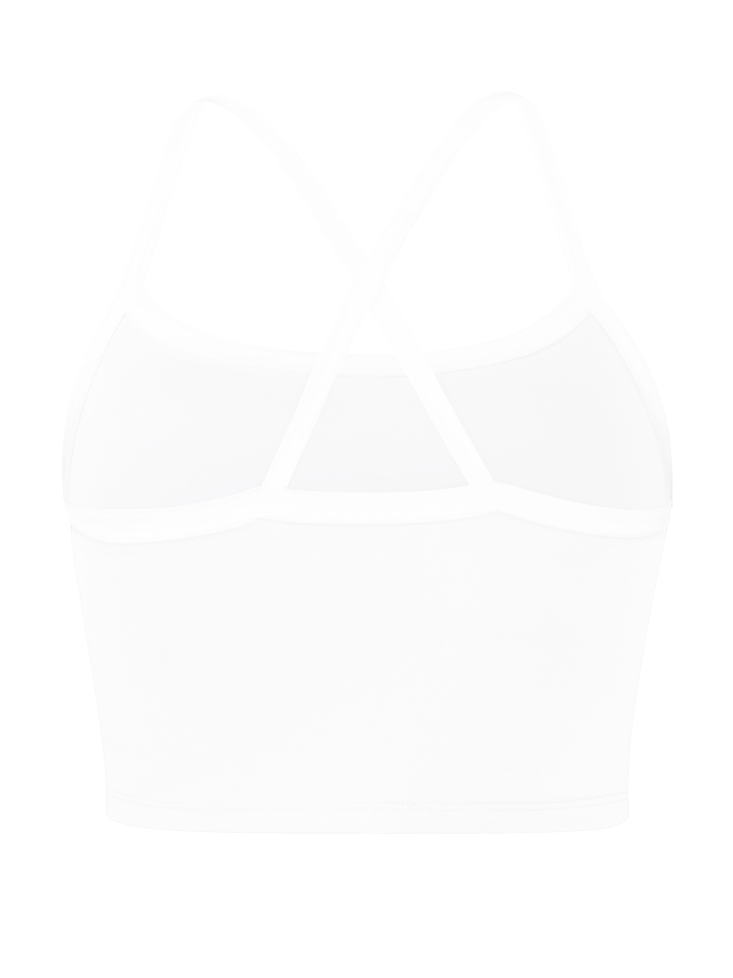 Circle Five Sporttop 'Sporttop Damen | Sport-BH mit integriertem BH & Cups | Fitness, Gym Bra & Yoga Top' in Wit