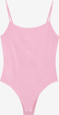 Pull&Bear Bodi majica | roza barva: sprednja stran