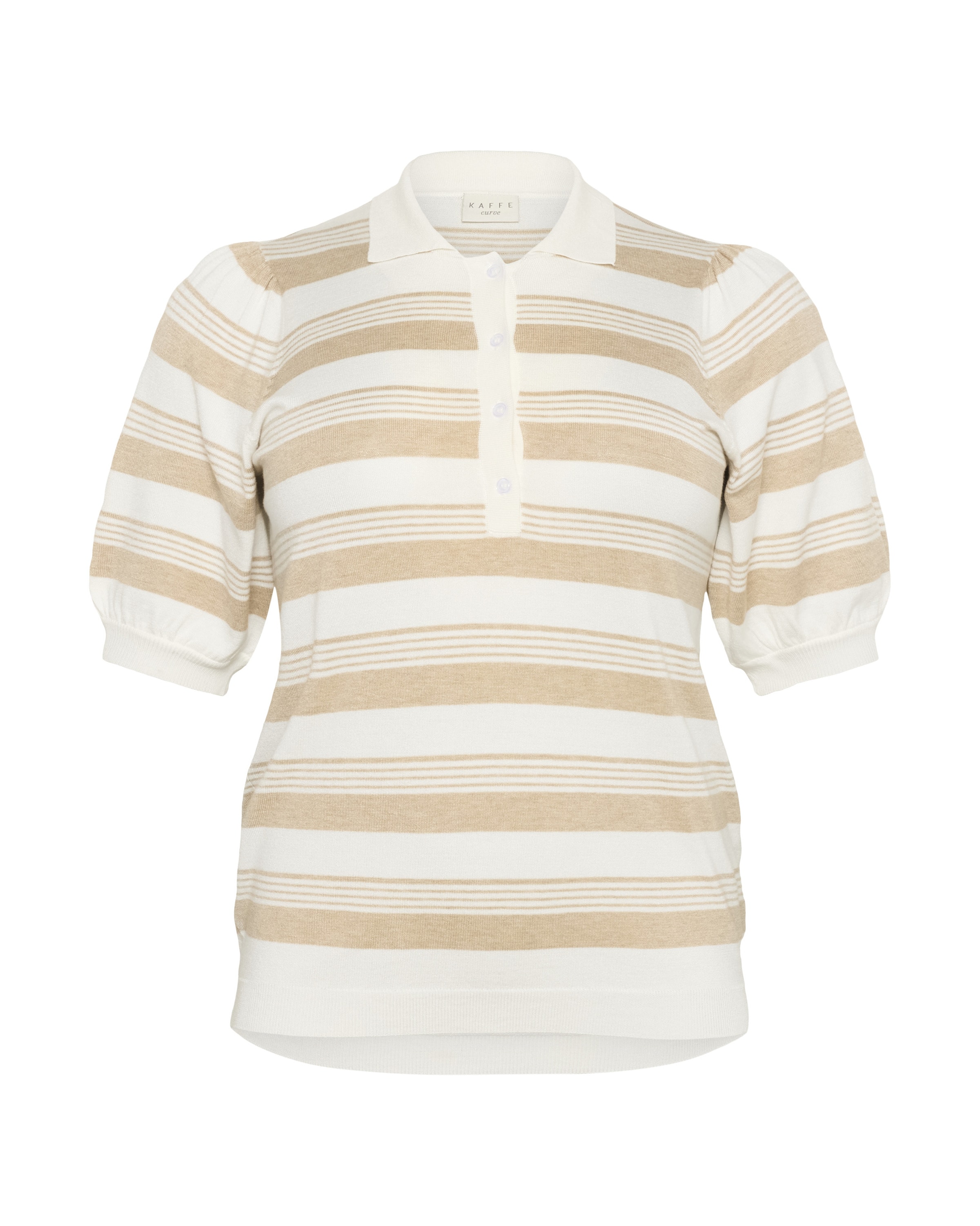 Pullover 'KCLizzy' di KAFFE CURVE in beige: frontale