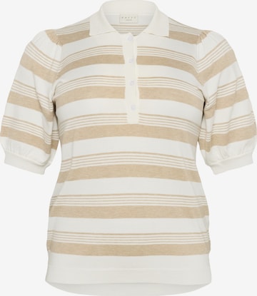 KAFFE CURVEPulover 'KCLizzy' - bež boja: prednji dio