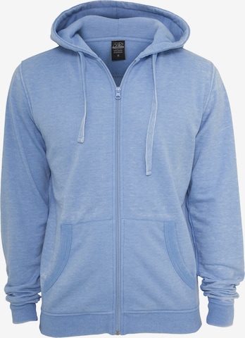 Urban Classics - Sudadera con cremallera en azul: frente