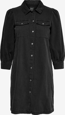 ONLY Платье-рубашка 'Felica' в Черный: спереди