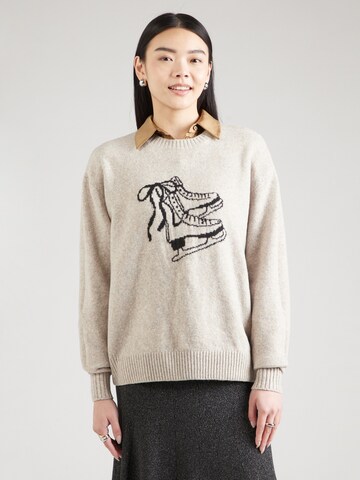 Pull-over HOLLISTER en marron : devant