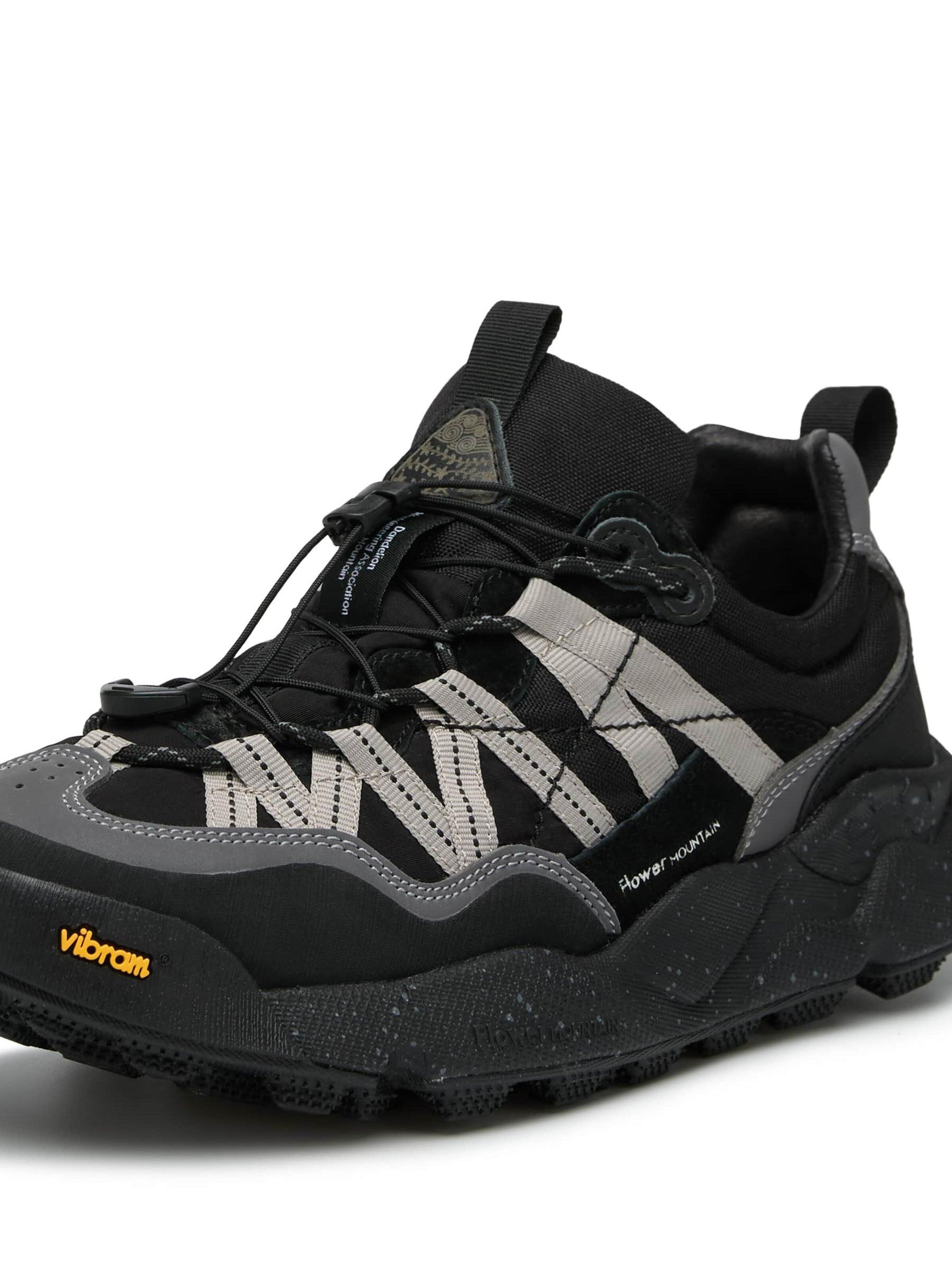 Flower Mountain Platform trainers 'IWANO 2 UNI' in Black