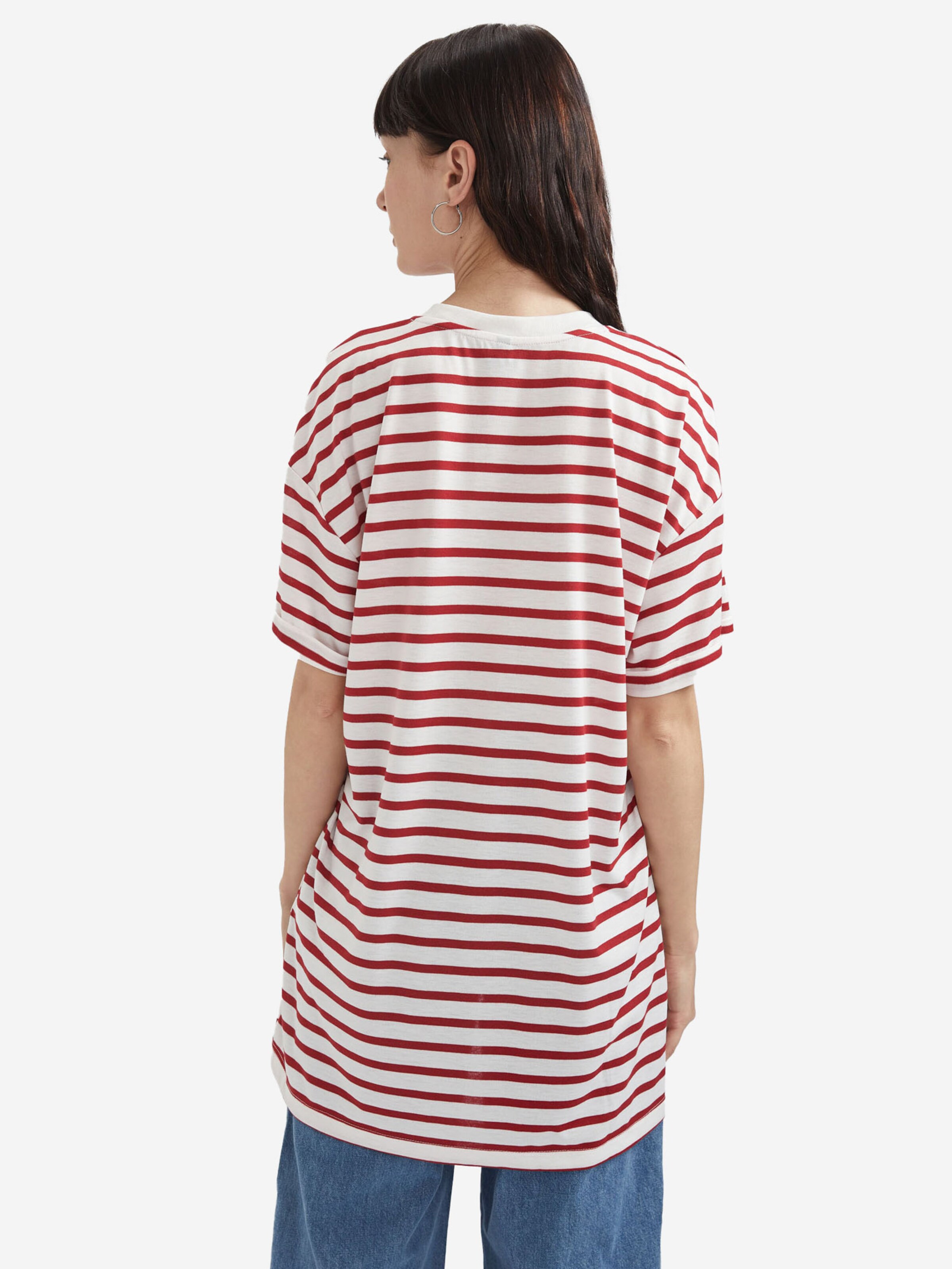 Frauen Shirts & Tops DeFacto Oversizeshirt in Rot, Weiß - PS89743