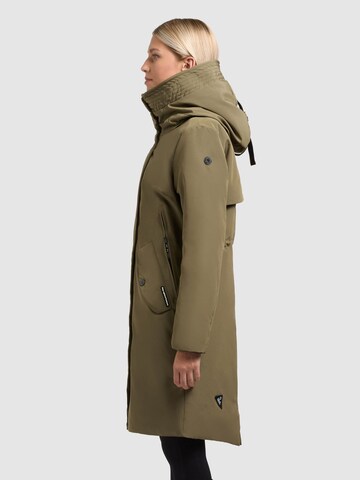 khujo Winter Coat 'WEBB' in Green