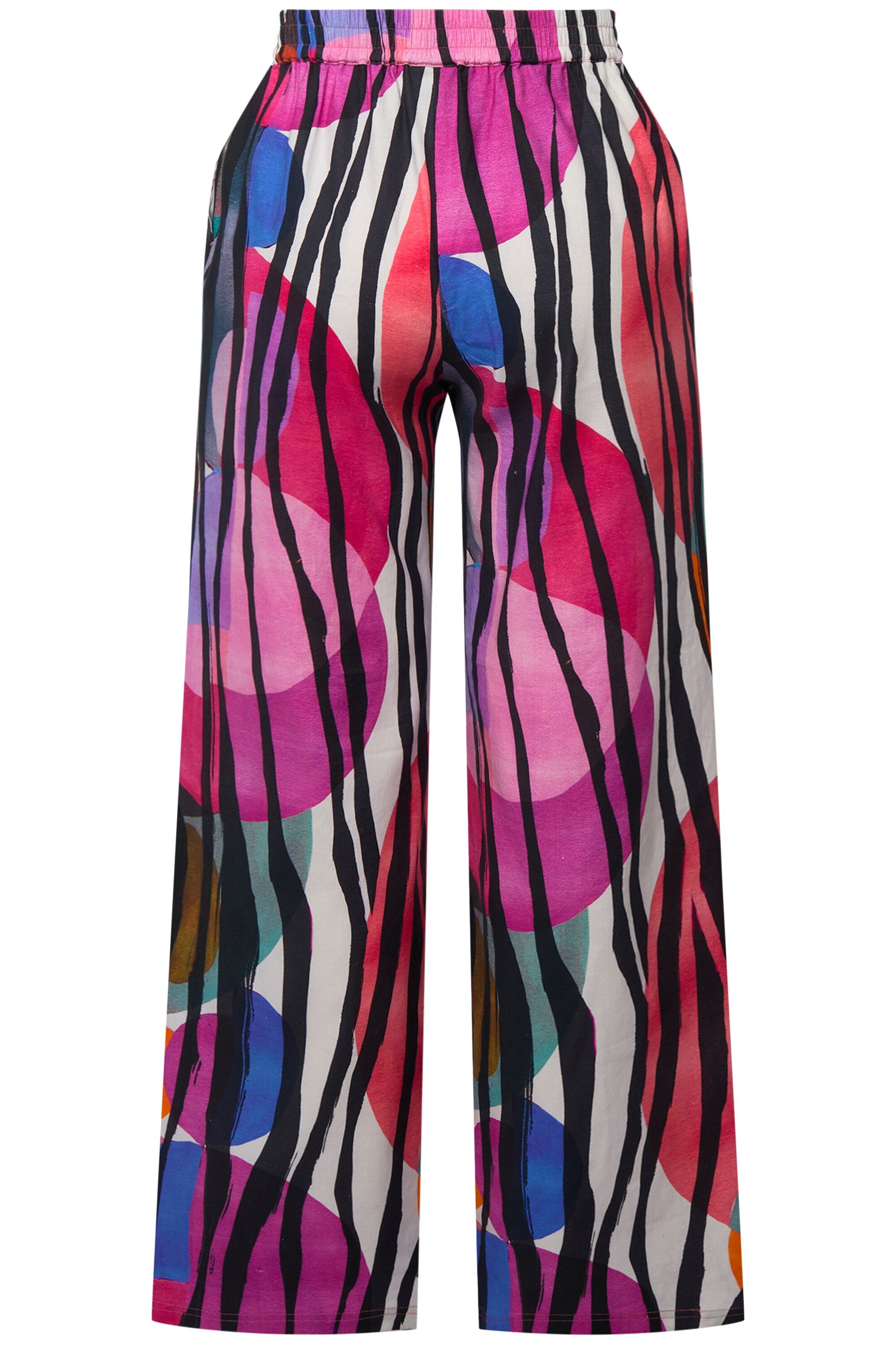 Ulla Popken Wide leg Broek in Gemengde kleuren