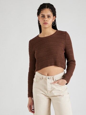 ONLY - Jersey en marrón: frente