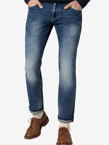 TIMEZONE Slimfit Jeans 'Scott' in Blauw: voorkant