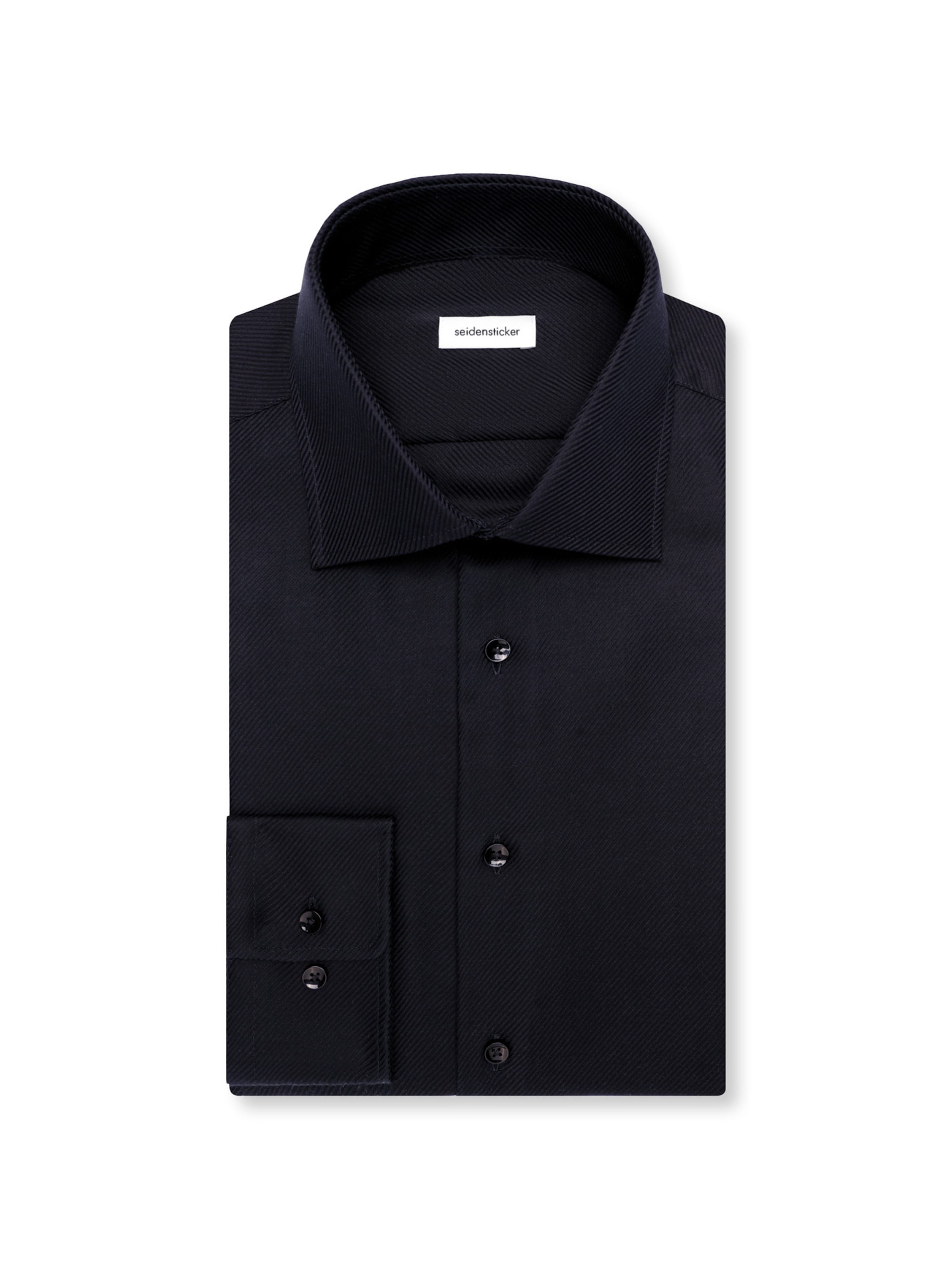 SEIDENSTICKER Regular fit Business shirt in Black