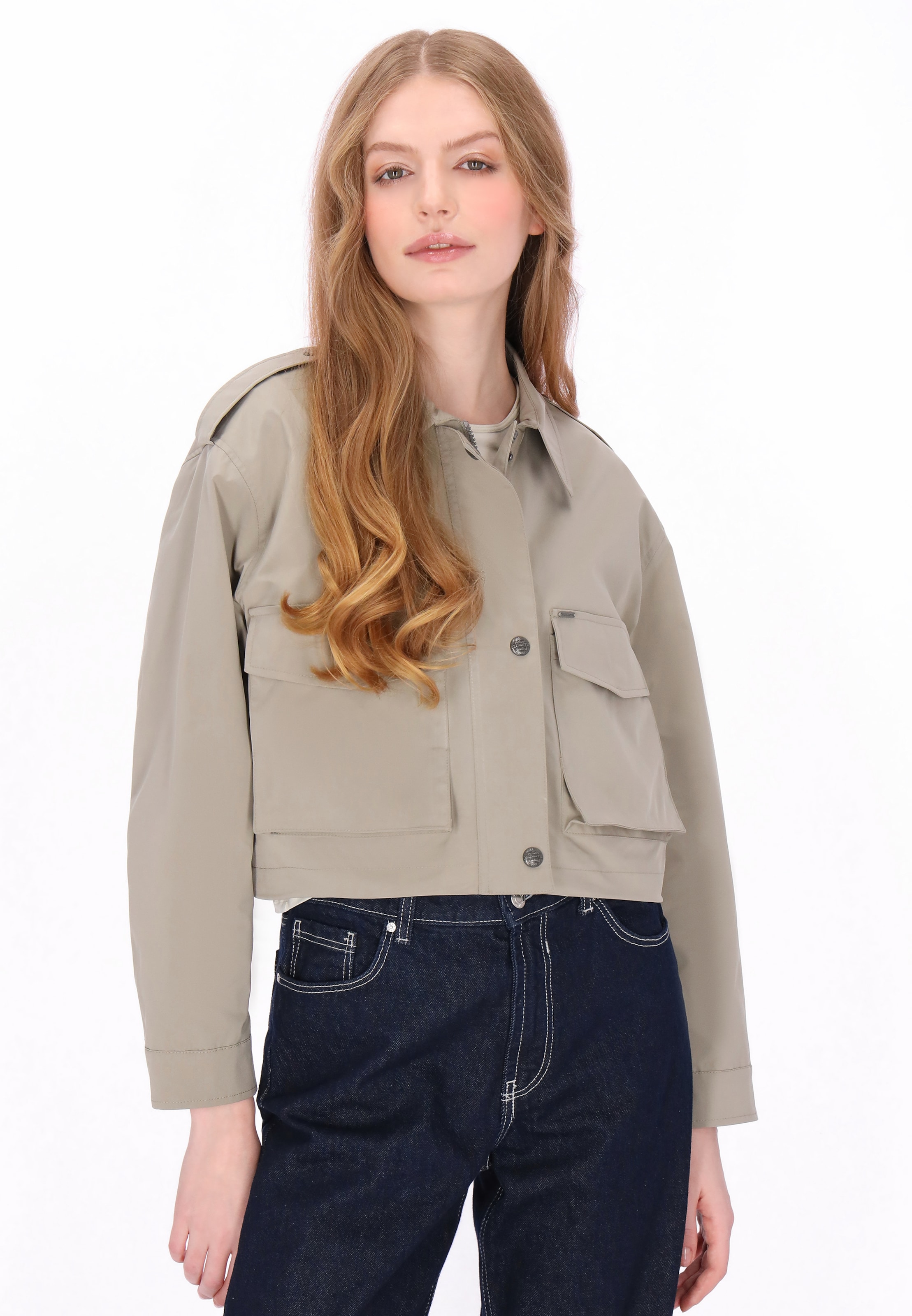 Veste mi-saison DreiMaster Maritim en vert : devant