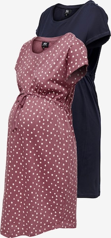 Only Maternity Jurk 'May' in Blauw: voorkant