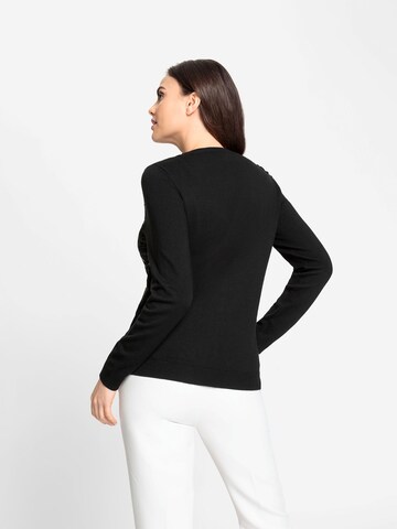 Pull-over 'Spitzen' heine en noir