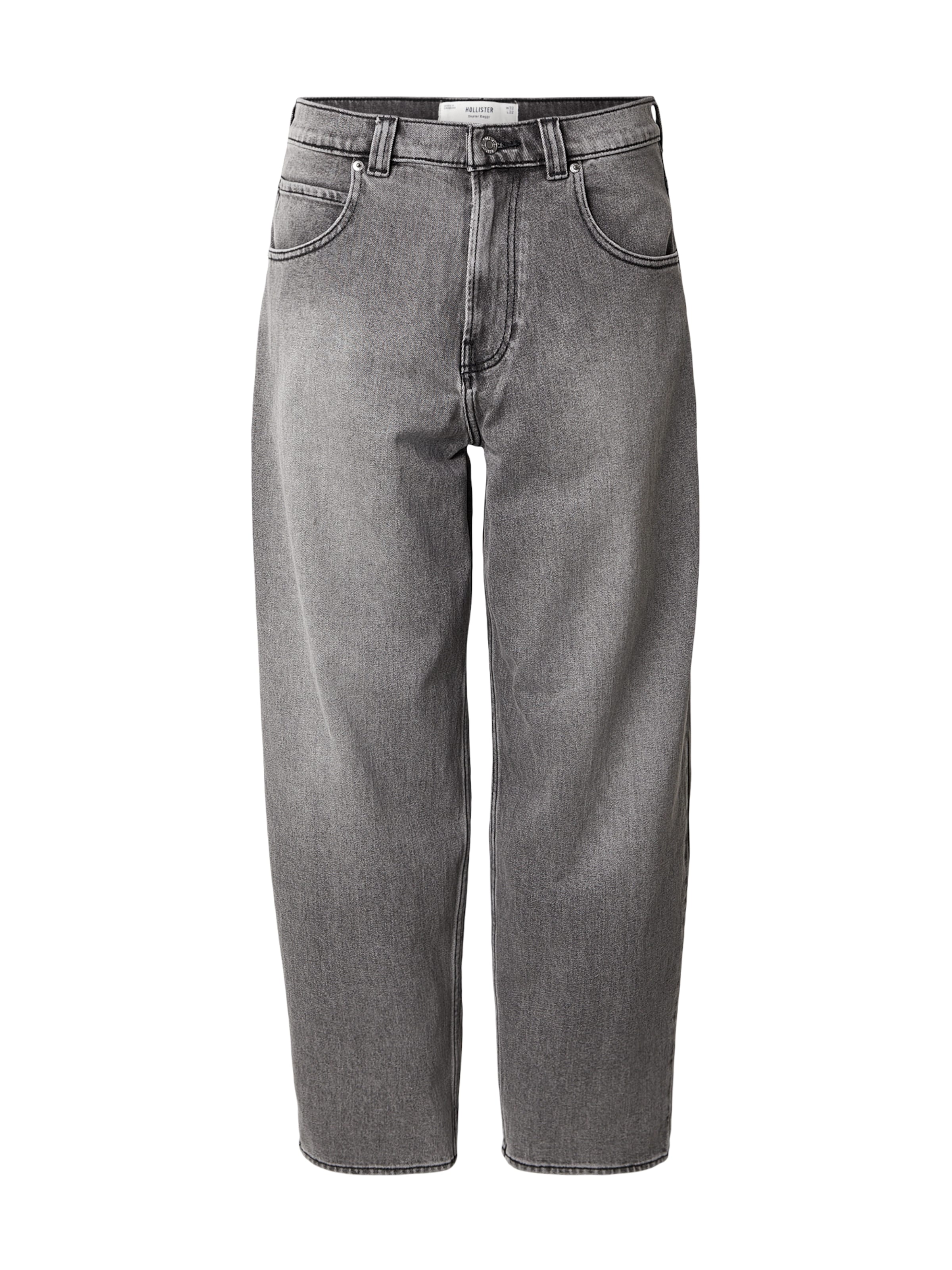 HOLLISTER Baggy Džínsy - Sivá: predná strana