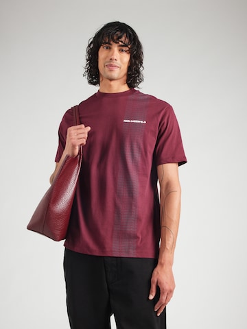 Maglietta di Karl Lagerfeld in rosso: frontale