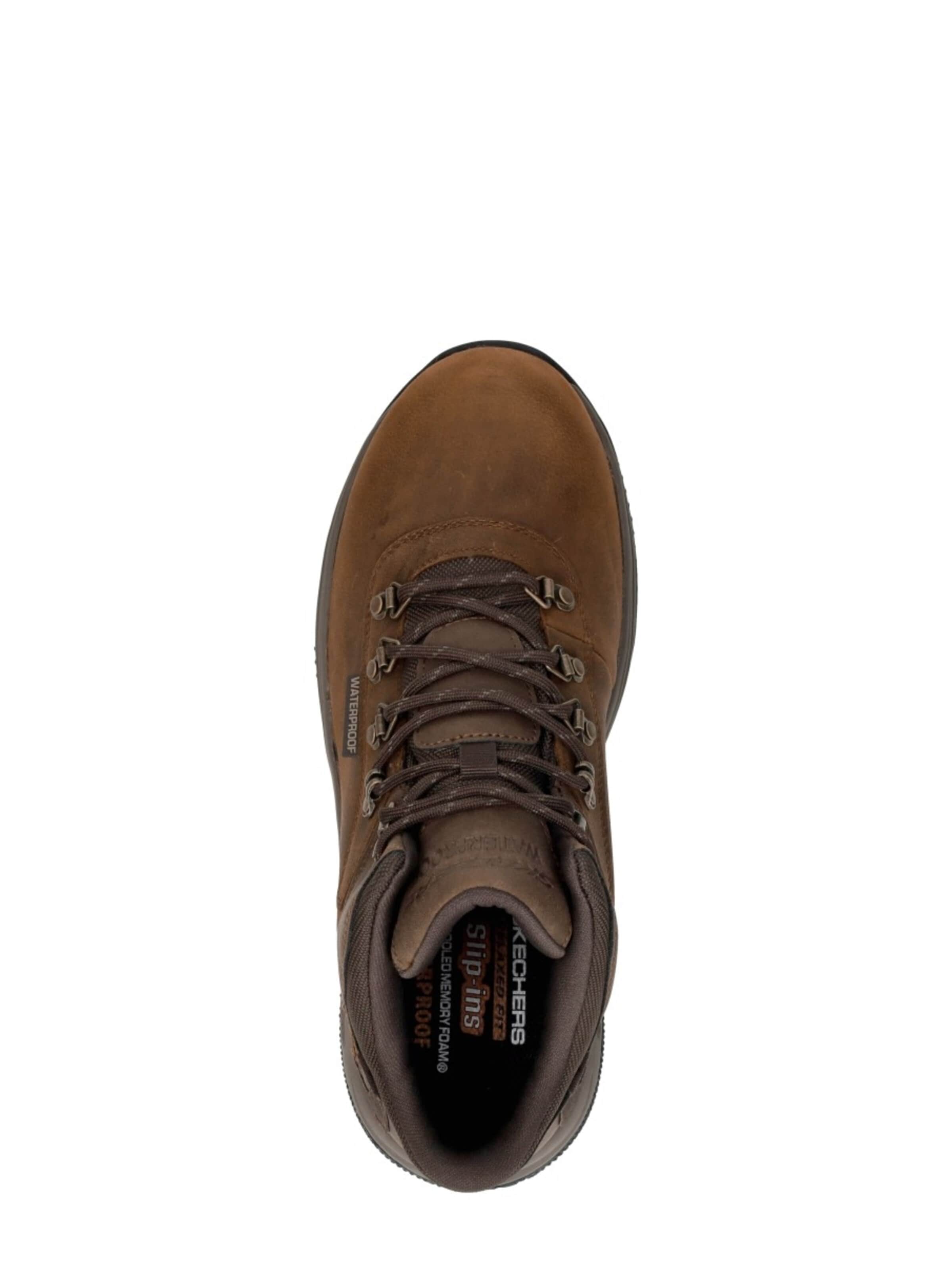 Bottes à lacets 'Slip-Ins Waterproof Relaxed Fit' SKECHERS en marron