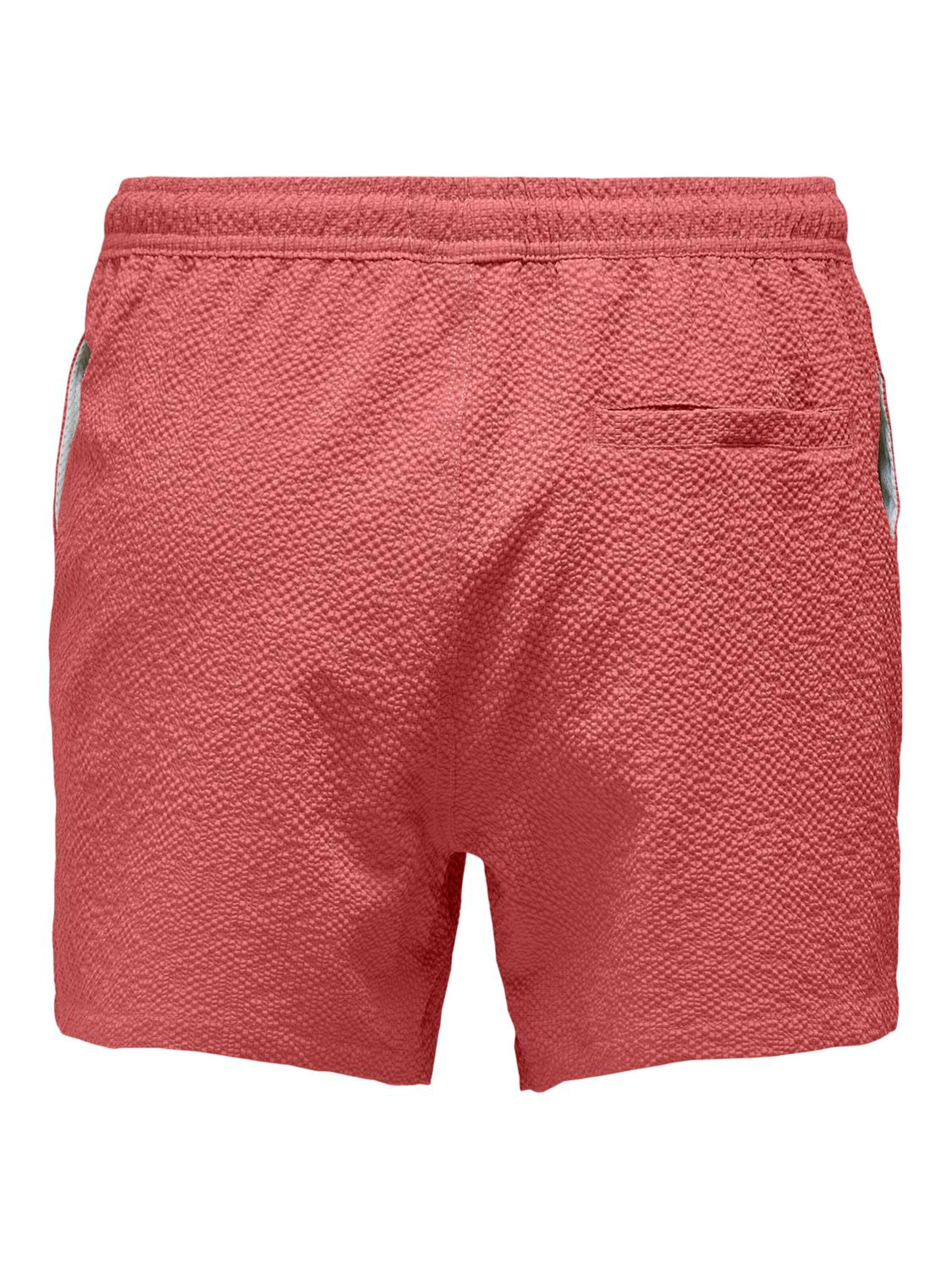 Pantaloncini da bagno 'ONSTed' di Only & Sons in rosso