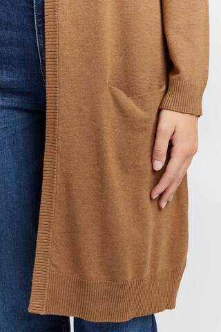 PULZ Jeans Knit Cardigan 'Sara' in Brown