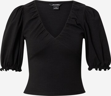 Monki Blouse in Zwart: voorkant