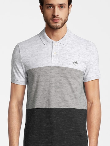 AÉROPOSTALE Poloshirt 'STREAKY' in Grau