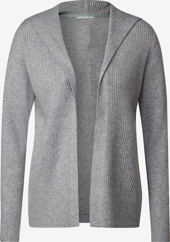 CECIL Knit Cardigan in Grey: front