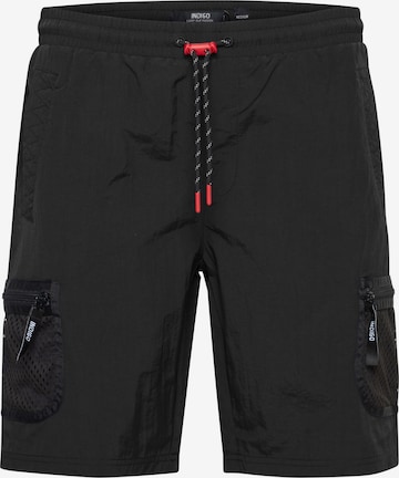 INDICODE JEANS Shorts 'Peter' in Schwarz: Vorderseite