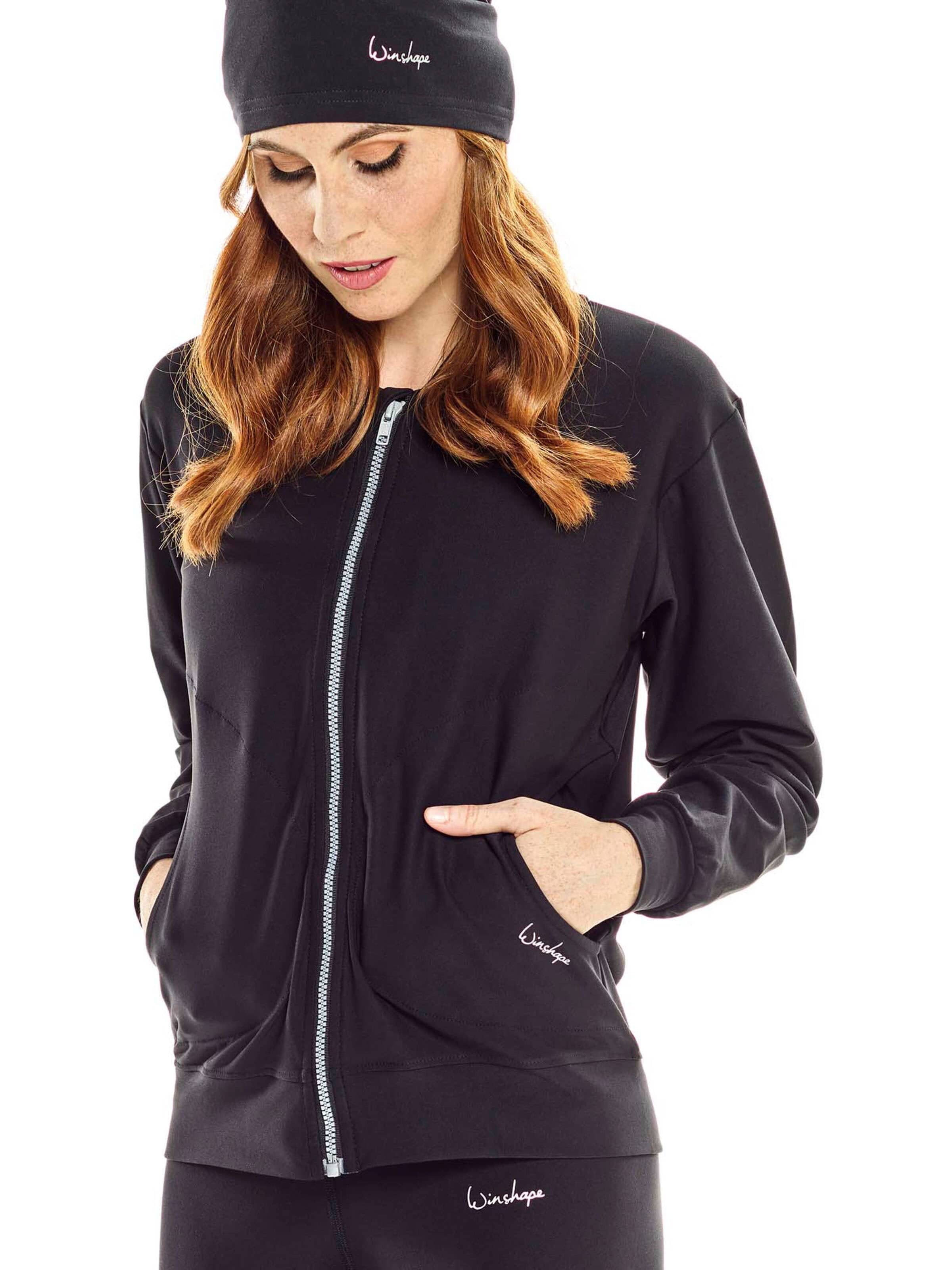 Winshape - Chaqueta deportiva 'J007C' en negro: frente