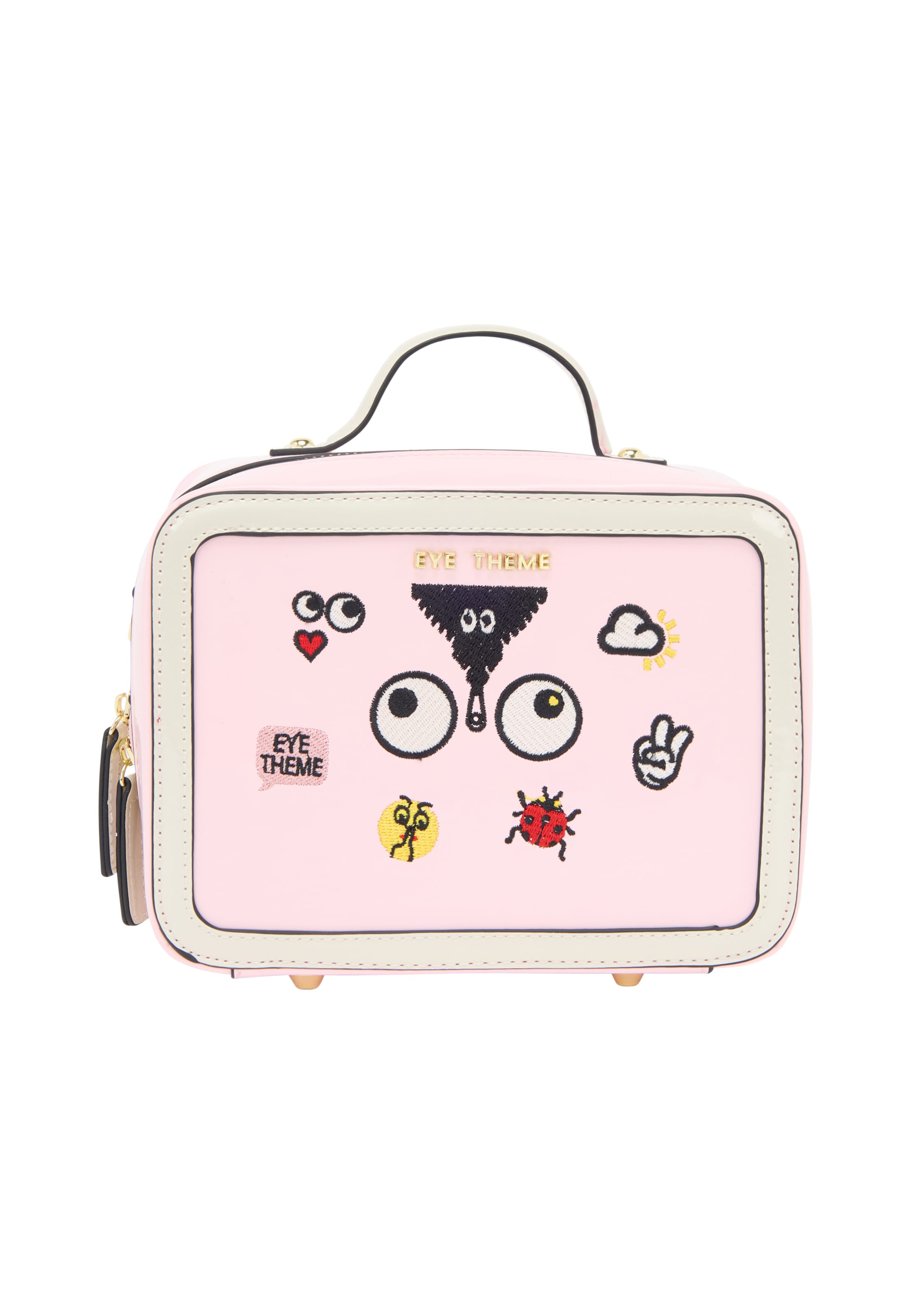 MYMO Käsilaukku 'Pop Eyetheme' värissä vaaleanpunainen: etupuoli