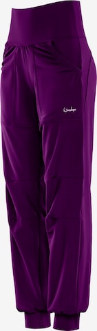 Winshape Zúžený strih Športové nohavice 'LEI101C' - fialová