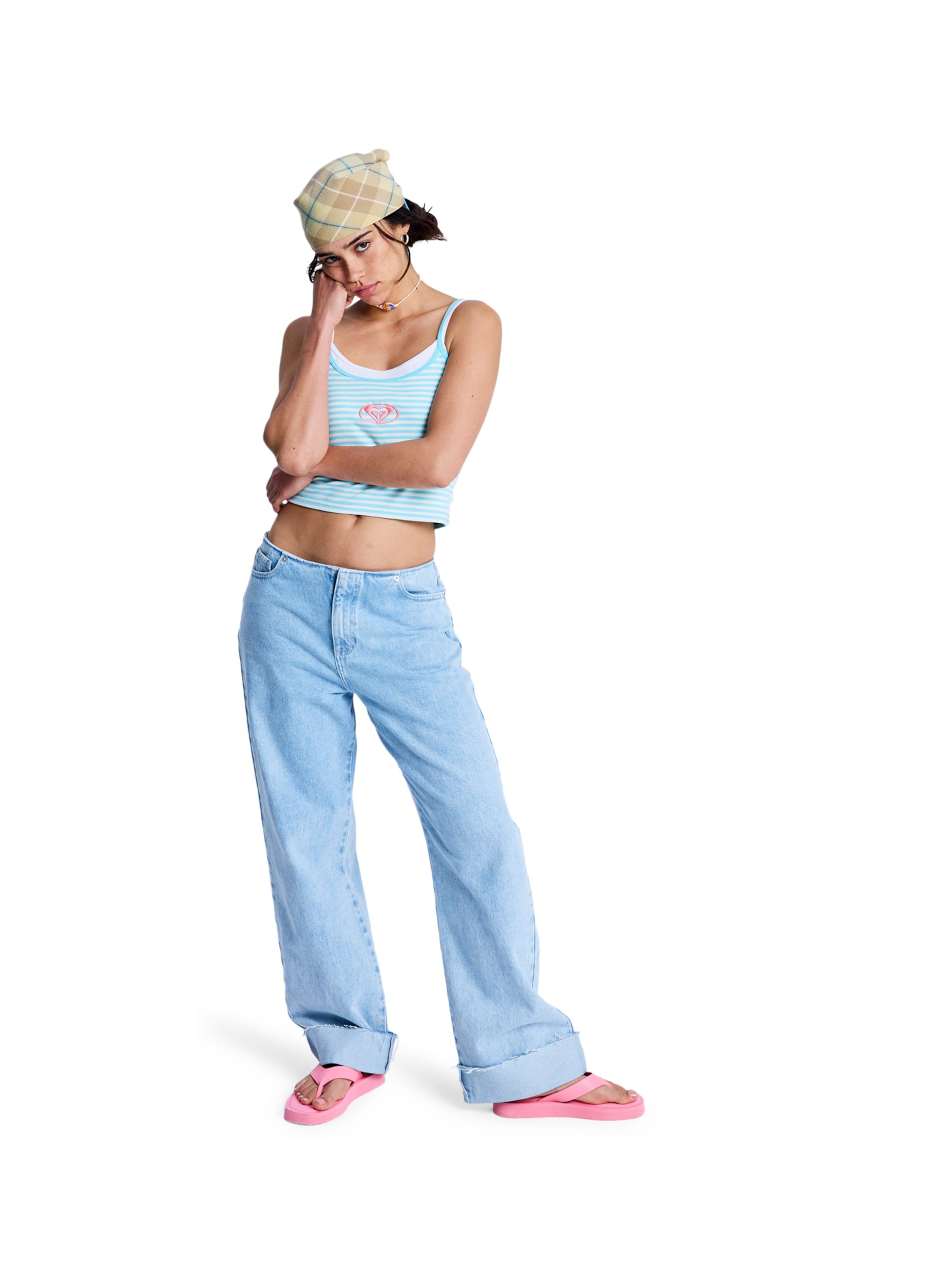 ROXY Top 'Never Too Late' in White