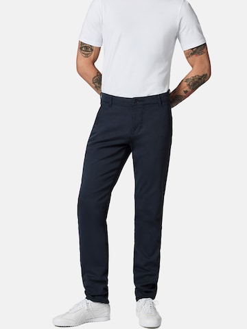 Coupe slim Pantalon chino 'Solon' Peak Time en bleu : devant