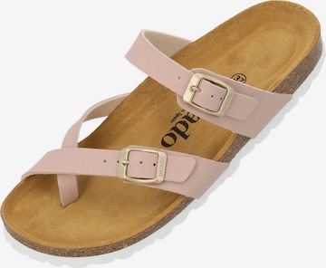 Palado Mules 'Cres' in Pink: front