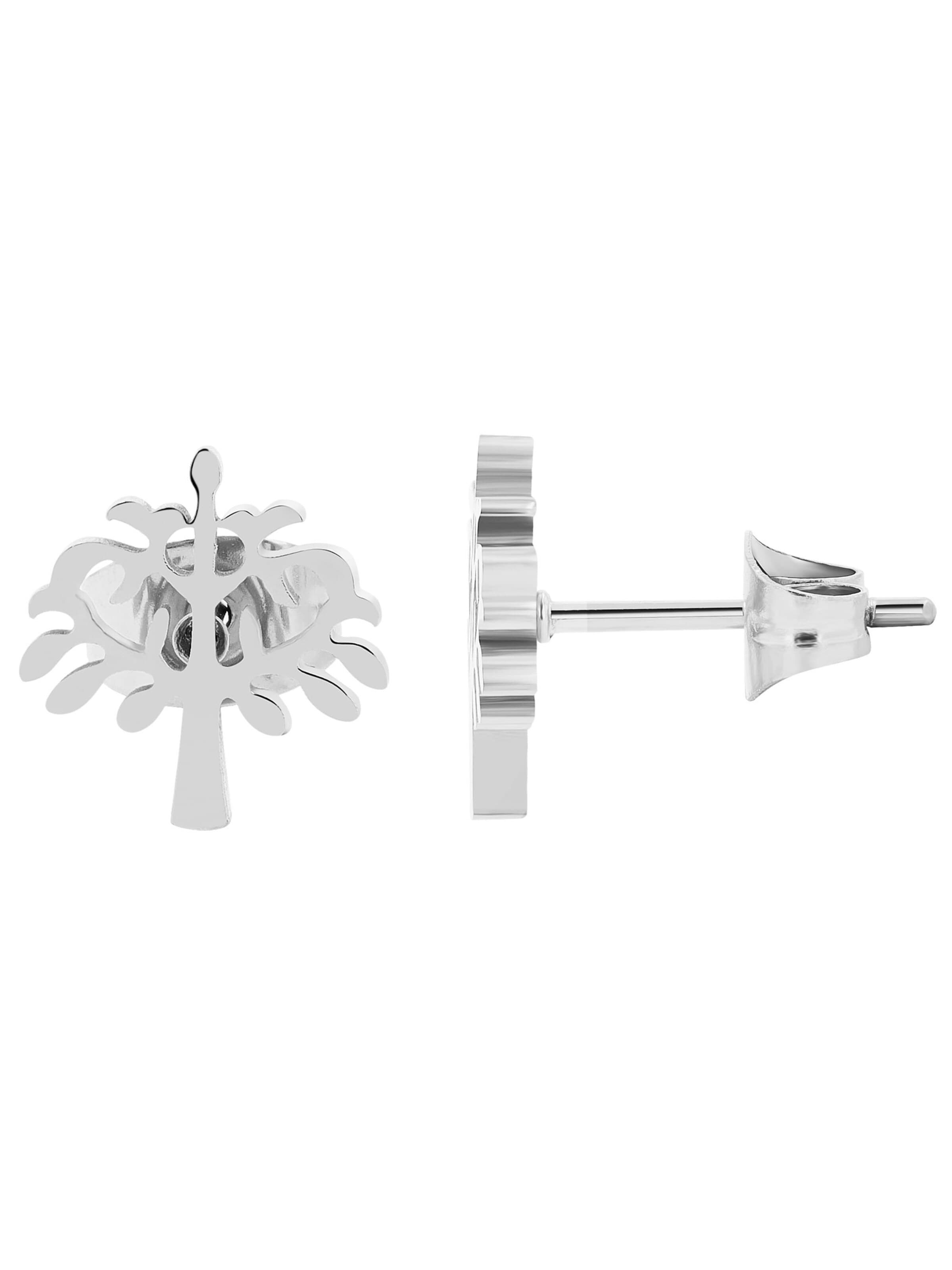 Akzent Jewelry Set 'Edelstahl silber' in Silver: front