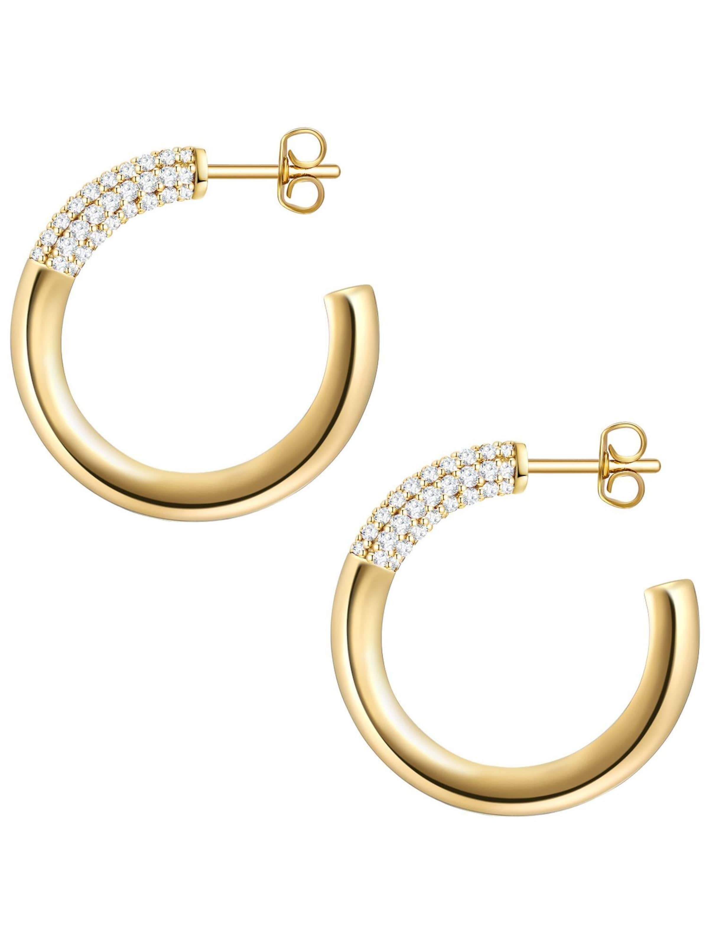 Glanzstücke München Ohrringe in Gold: Vorderseite