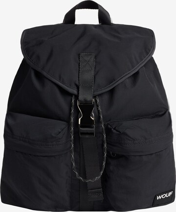 Wouf Backpack in Black: front