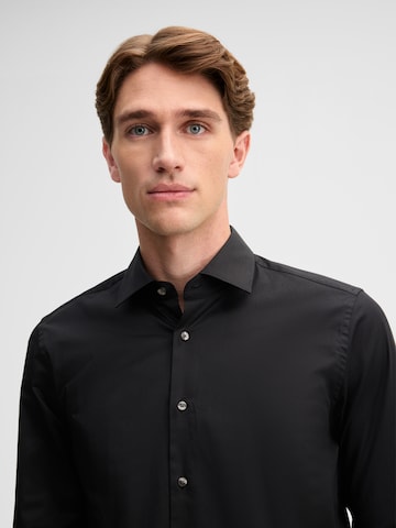 STRELLSON Regular fit Business shirt in Black