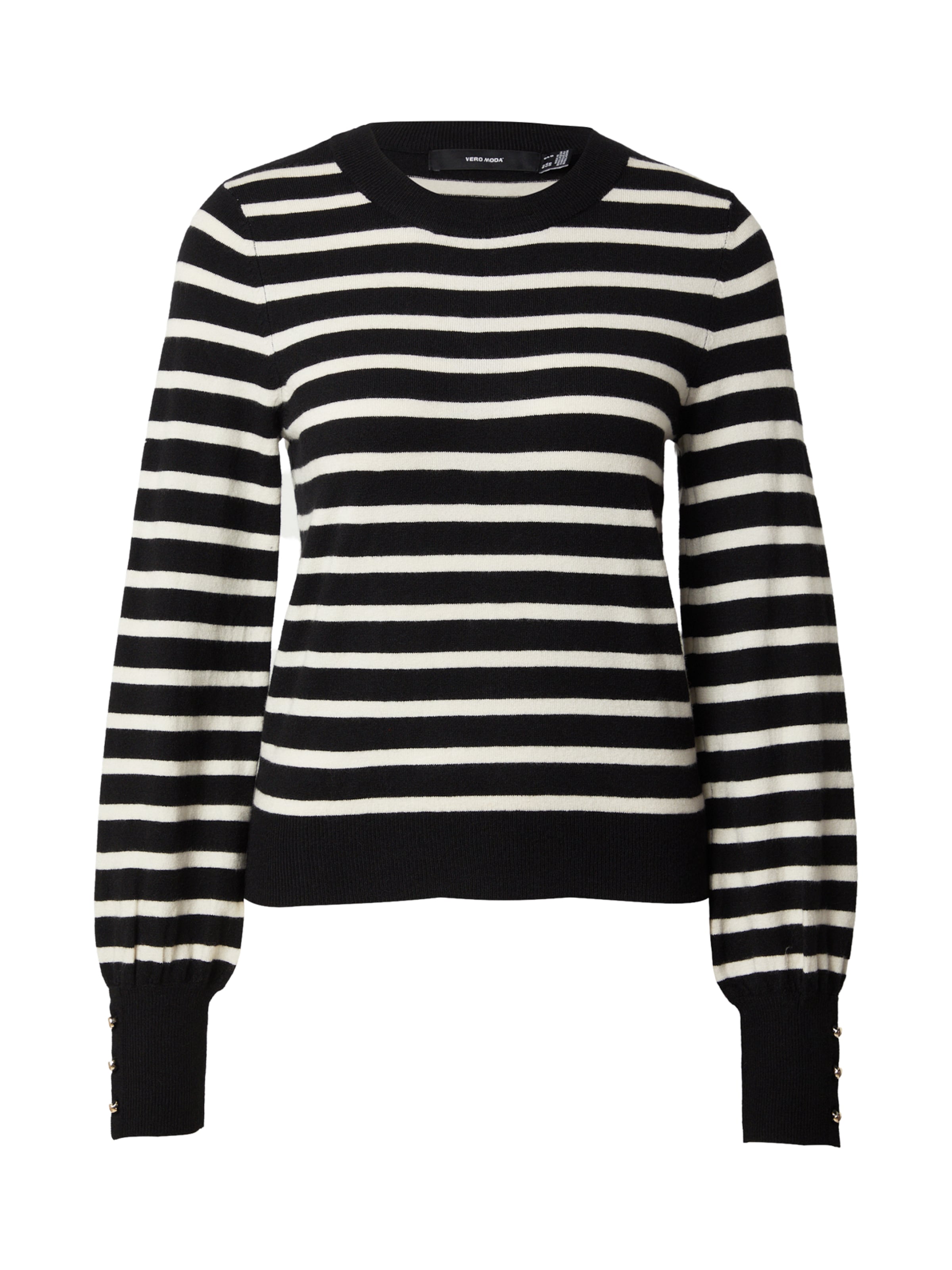Pull-over 'VMHAPPY' VERO MODA en noir : devant